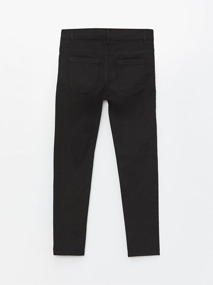 Super Skinny Fit Boy's Gabardine Trousers