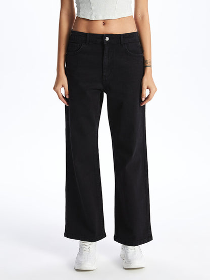 Wideleg Women's Jean Trousers