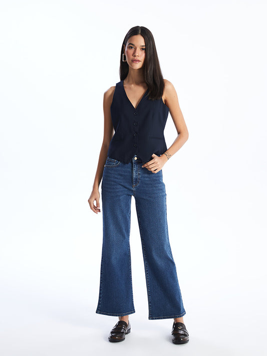 Wideleg Women's Jean Trousers