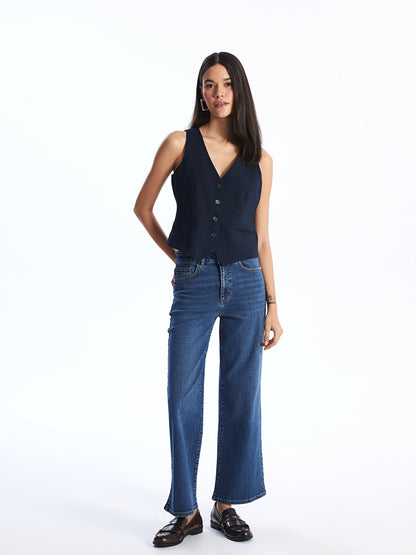 Wideleg Women's Jean Trousers