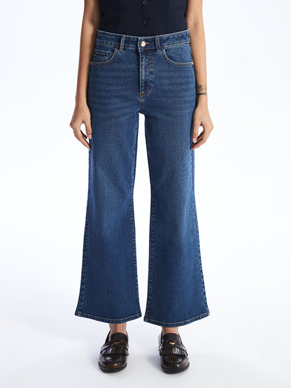 Wideleg Women's Jean Trousers