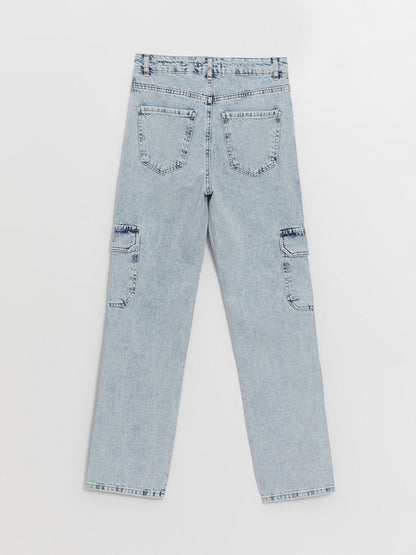 Straight Fit Women's Cargo Jeans