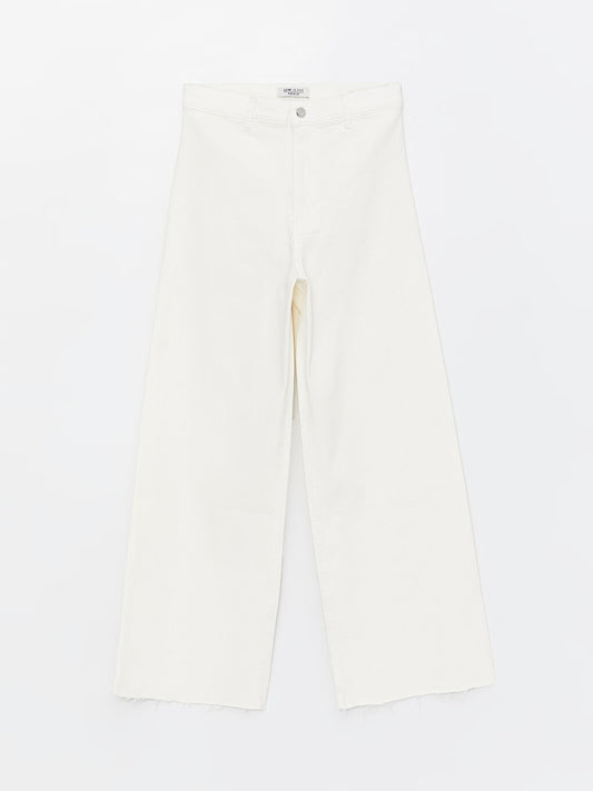 Wideleg Women's Jean Trousers