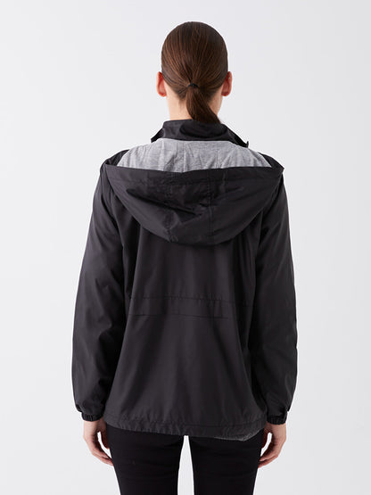 Women's Hooded Plain Raincoat