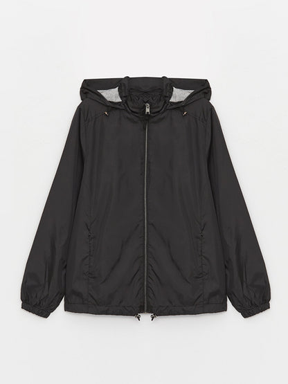 Women's Hooded Plain Raincoat