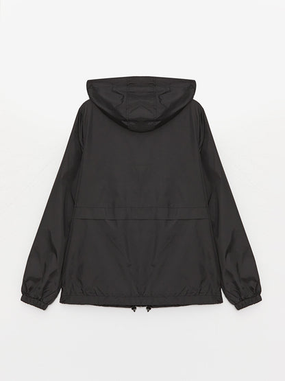 Women's Hooded Plain Raincoat