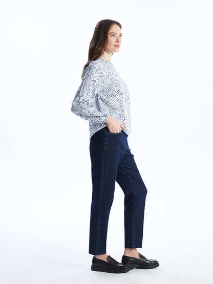 Straight Fit Women's Jean Trousers