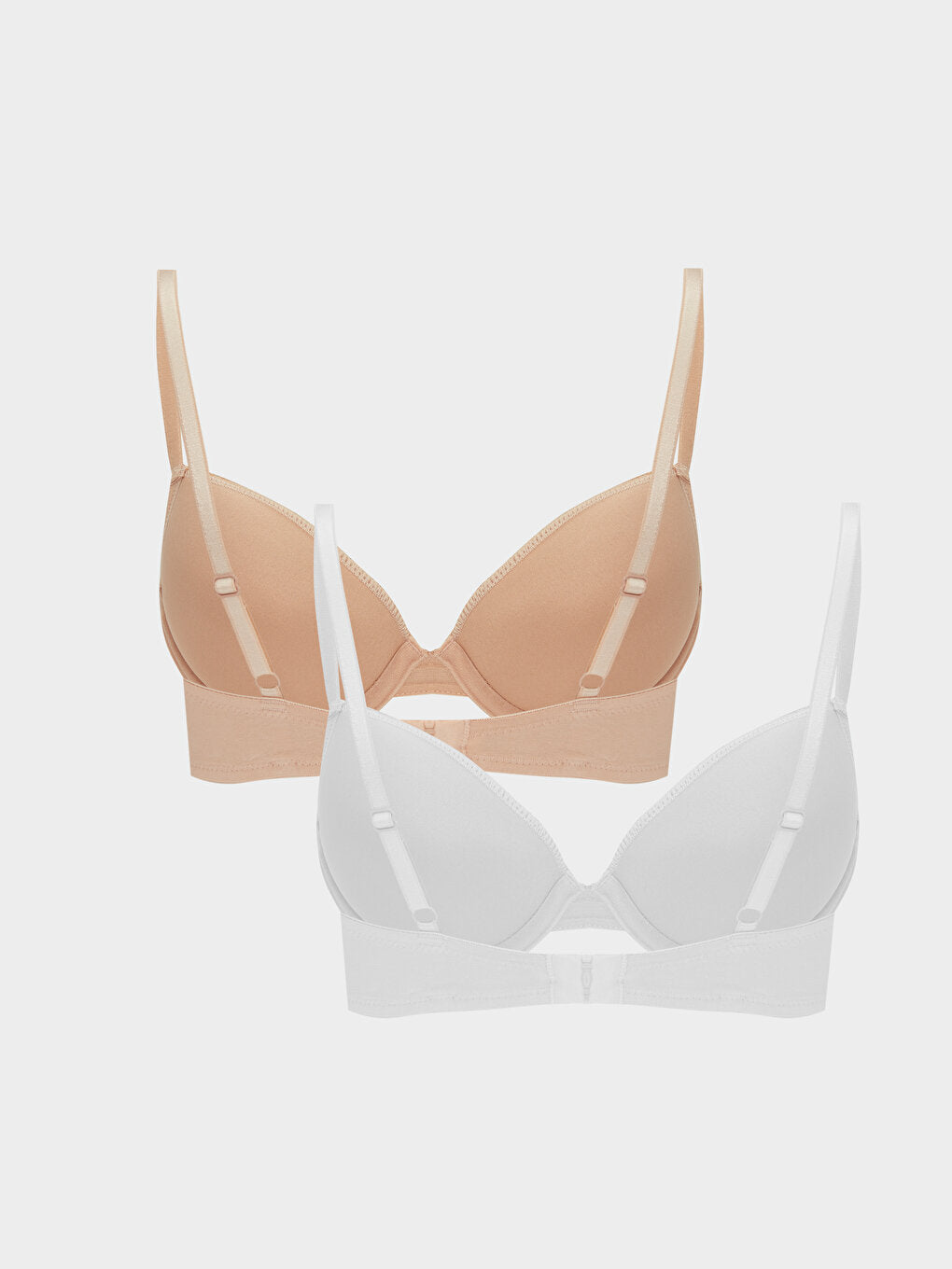 Underwire Unpadded Plain T-Shirt Bra Pack of 2