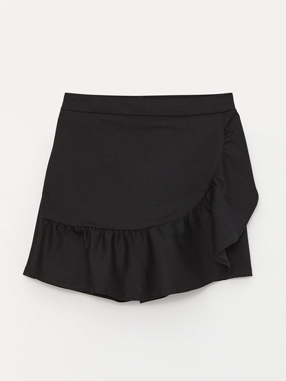 Girl's Short Skirt with Elastic Waist