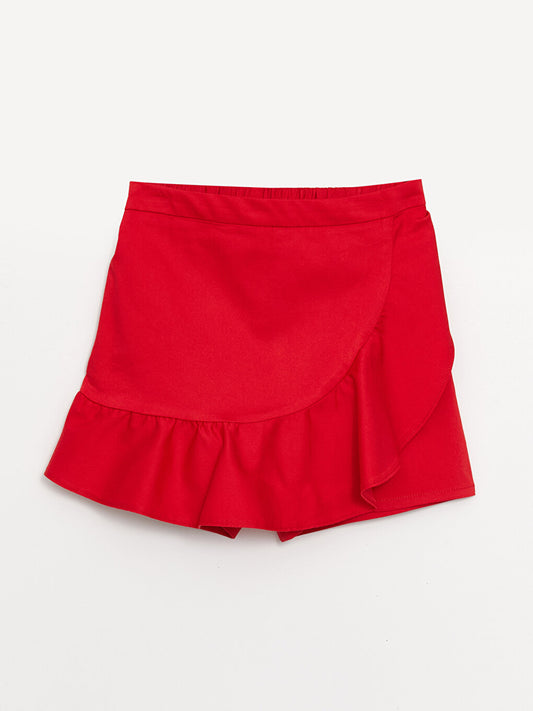 Girls' Shorts Skirt with Elastic Waist