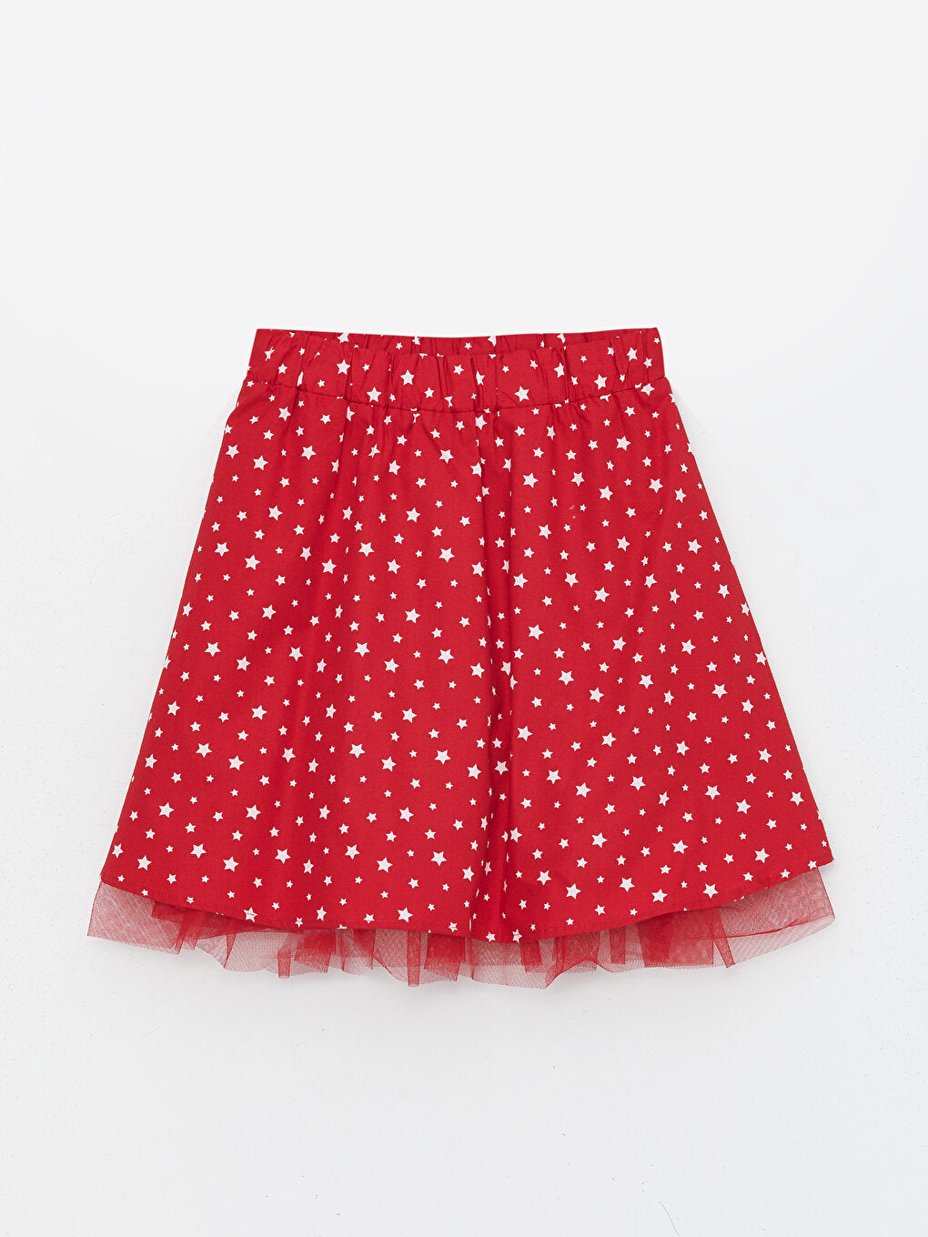 Printed Girl's Skirt with Elastic Waist