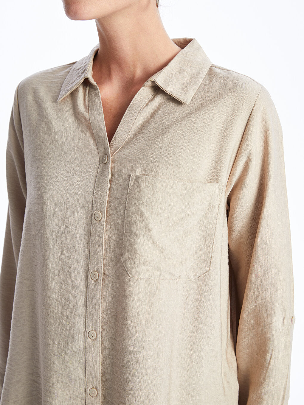 Plain Long Sleeve Women's Shirt