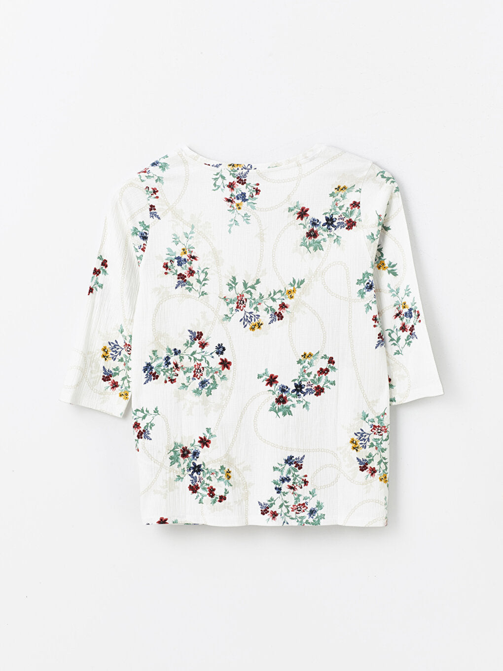 V-Neck Floral Women's Blouse