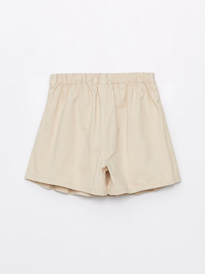 Girl's Short Skirt with Elastic Waist