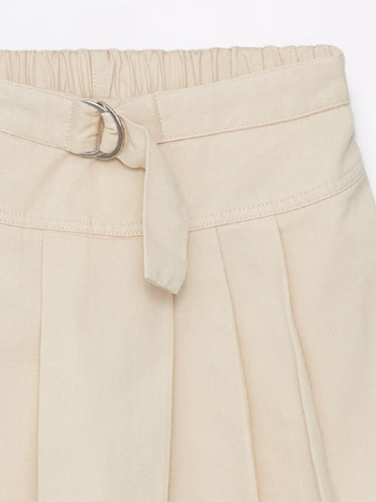 Girl's Short Skirt with Elastic Waist