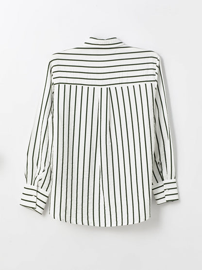 Striped Long Sleeve Women's Shirt