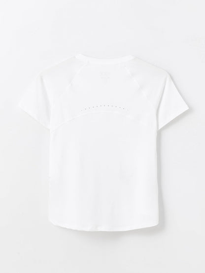 Crew Neck Plain Short Sleeve Women's T-Shirt