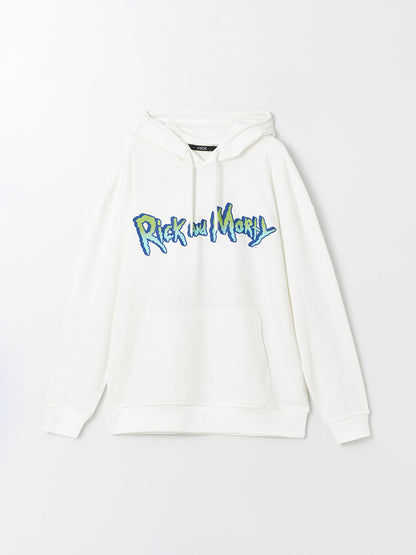 Long Sleeve Rick and Morty Printed Men's Hoodie