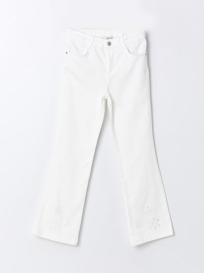 Flared Leg Girls' Trousers