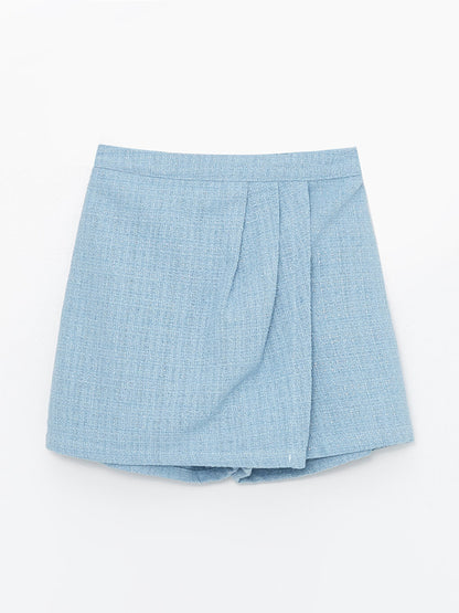 Girl's Short Skirt with Elastic Waist