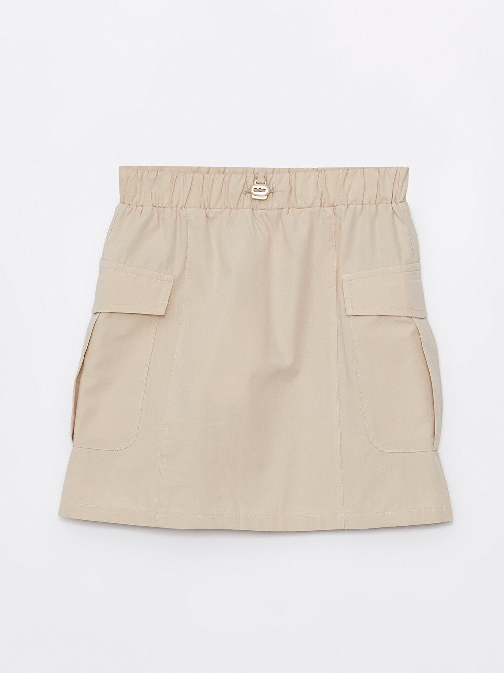 Girls' Cargo Skirt with Elastic Waist