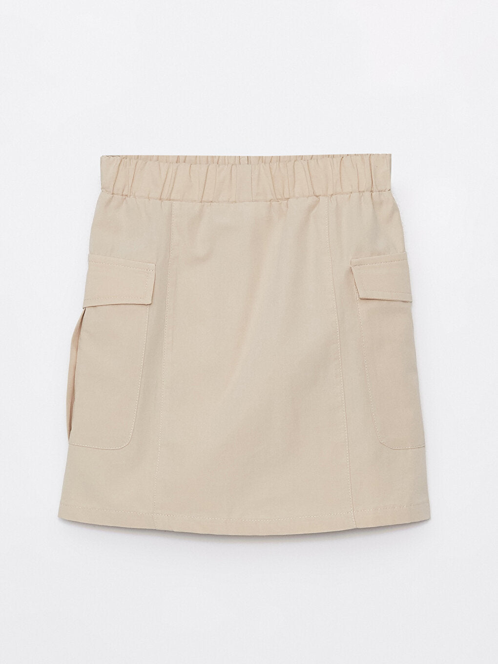 Girls' Cargo Skirt with Elastic Waist