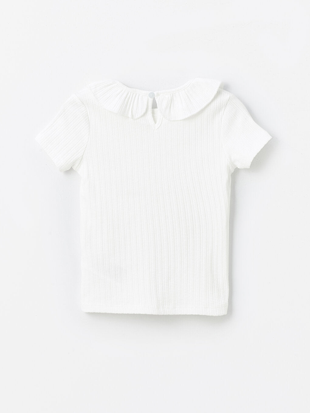 Baby Collar Short Sleeve Girls' T-Shirt