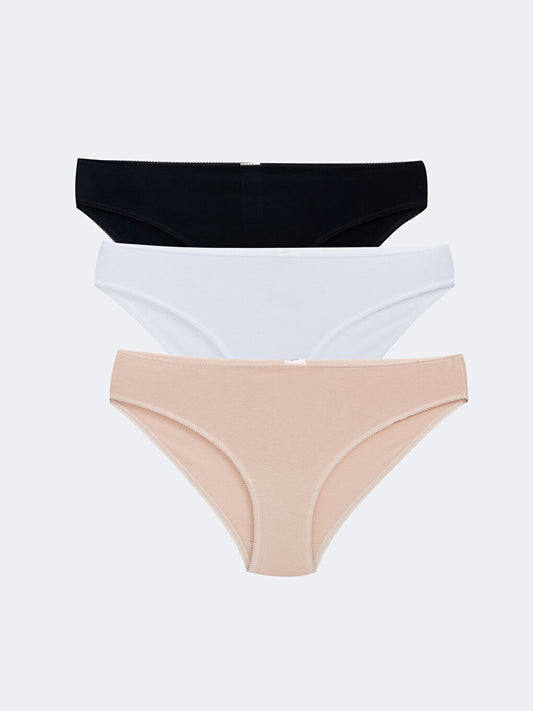 Plain Bikini Panties 3 Pack