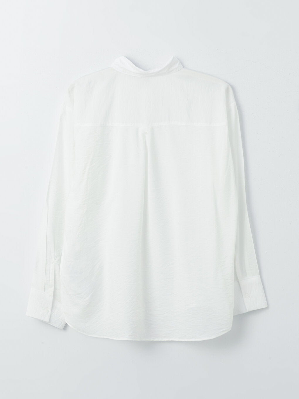 Plain Long Sleeve Oversize Women's Shirt