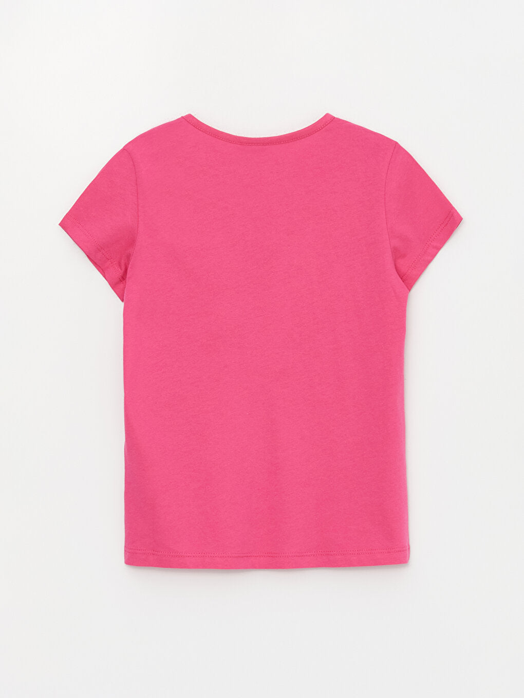 Crew Neck Printed Short Sleeve Girls' T-Shirt