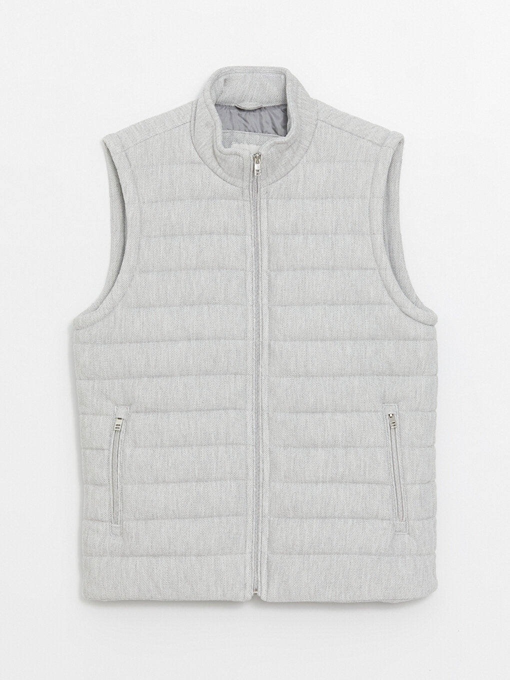 Slim Fit Stand Collar Men's Vest