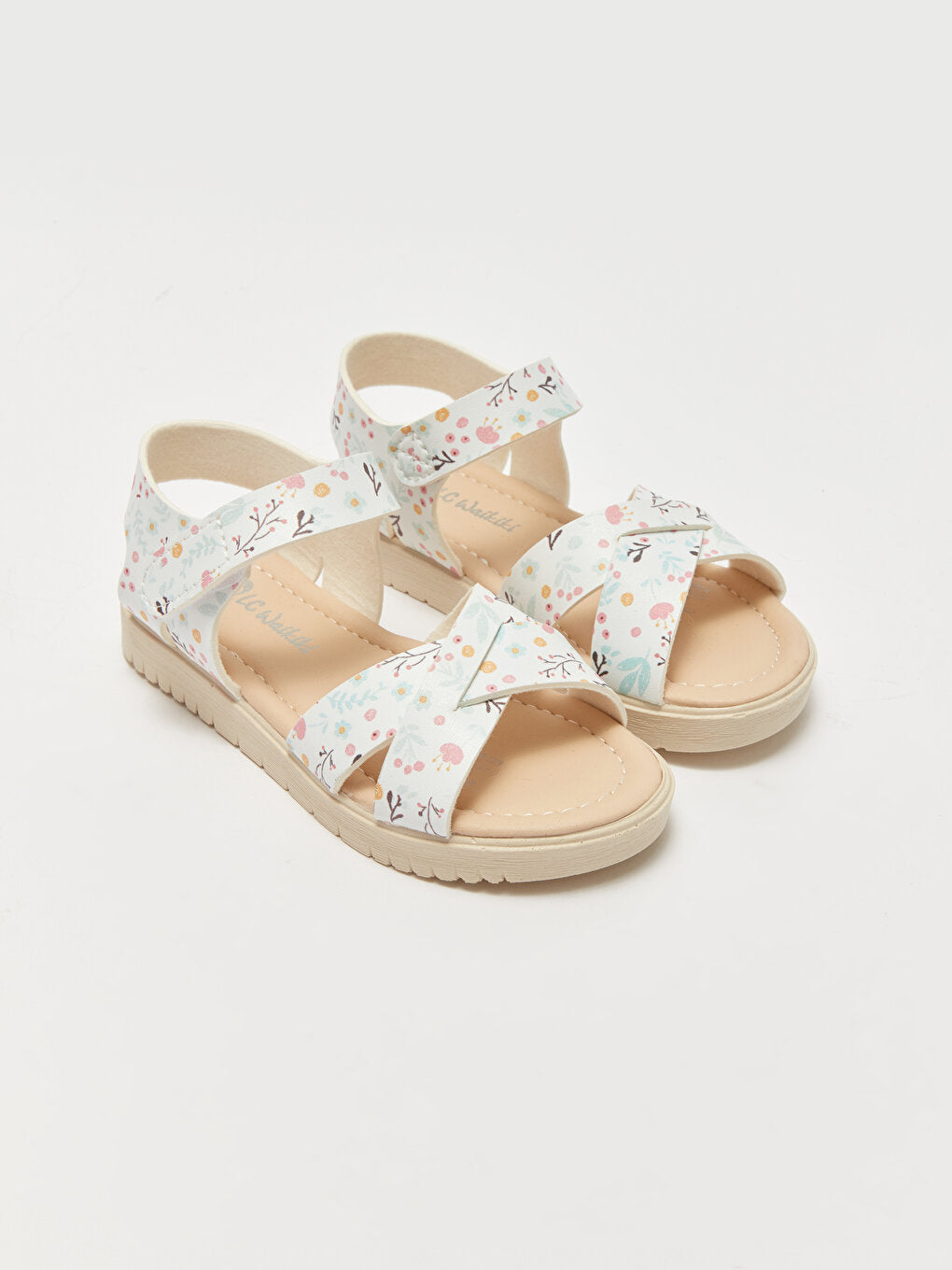 Velcro Printed Girls Sandals