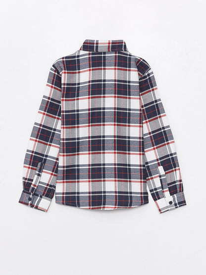 Plaid Gabardine Boy's Shirt