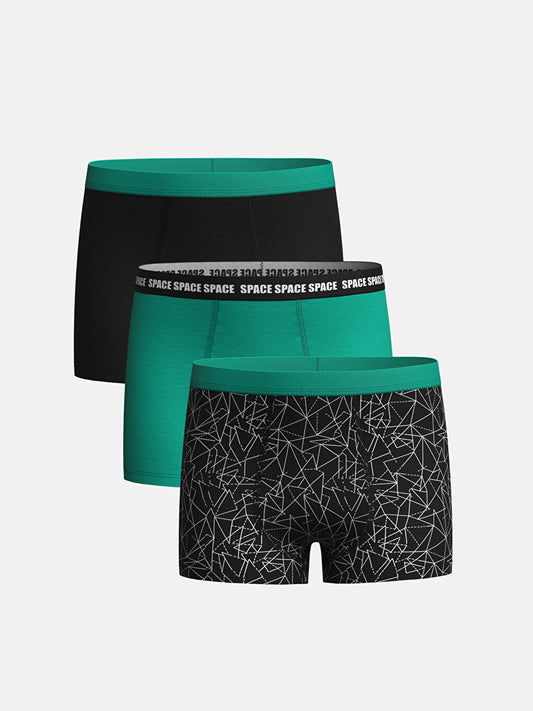 Printed Boy's Boxer 3-Piece