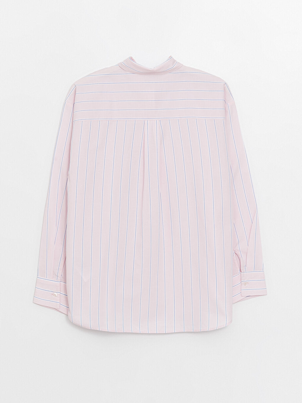 Striped Long Sleeve Poplin Women's Shirt