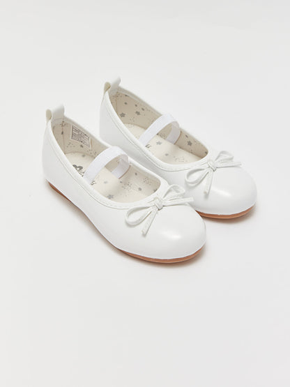 Girls' Ballerinas with Bow Detail