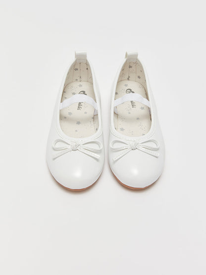 Girls' Ballerinas with Bow Detail