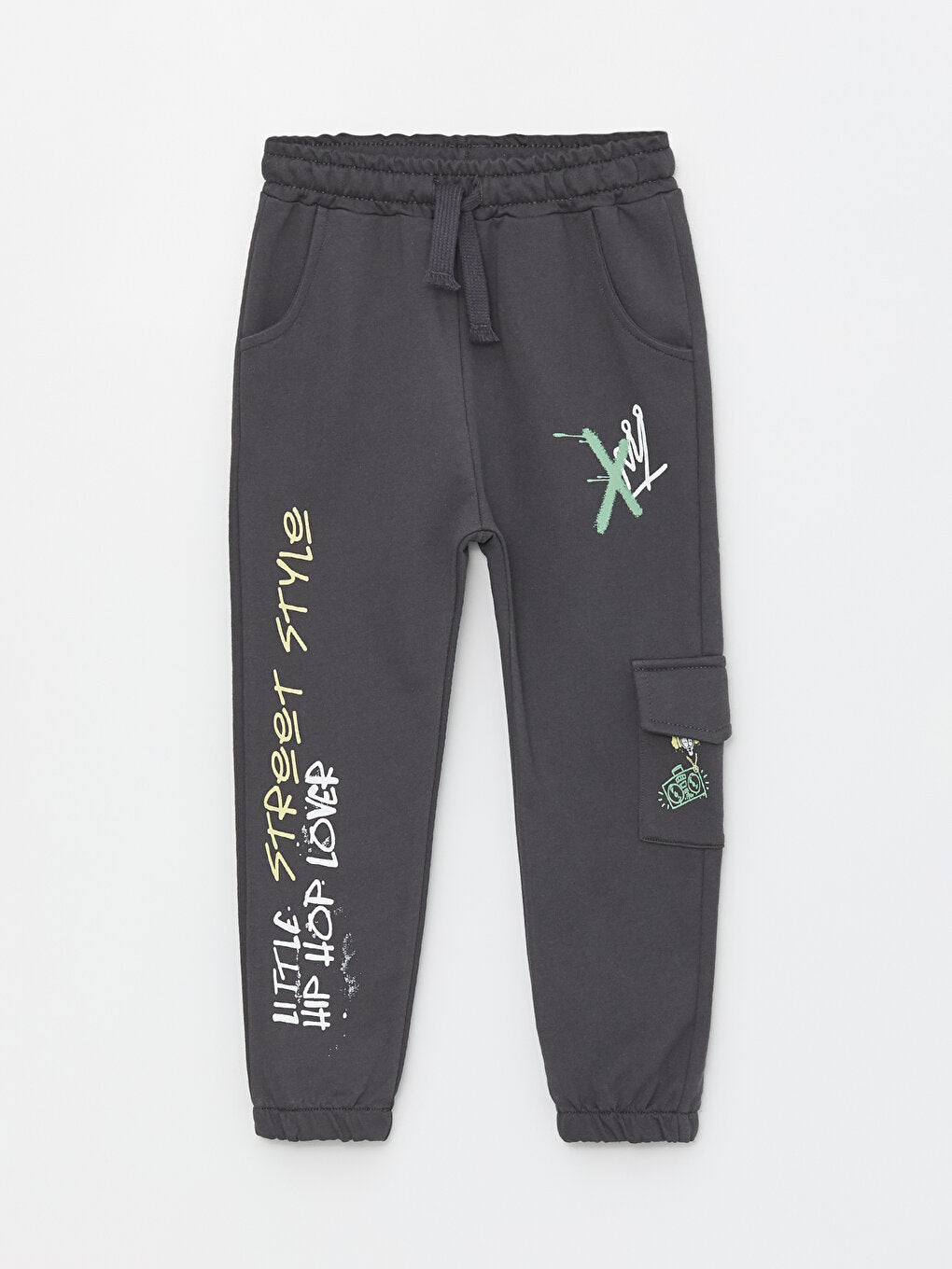 Printed Baby Boy Jogger Sweatpants with Elastic Waist