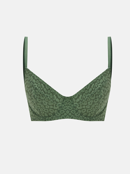 Underwire Unpadded Patterned T-Shirt Bra