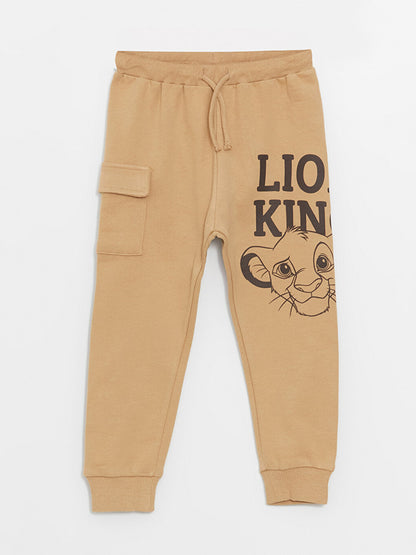 Elastic Waist Lion King Printed Baby Boy Tracksuit Bottom