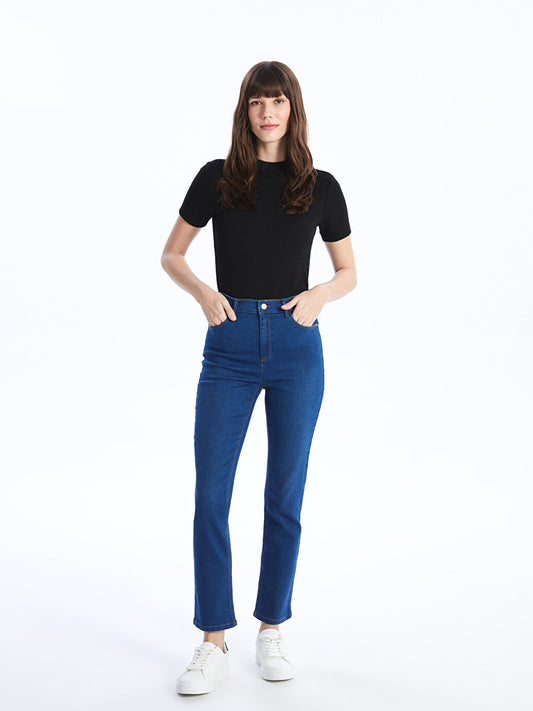 Slim Fit Women's Jean Trousers