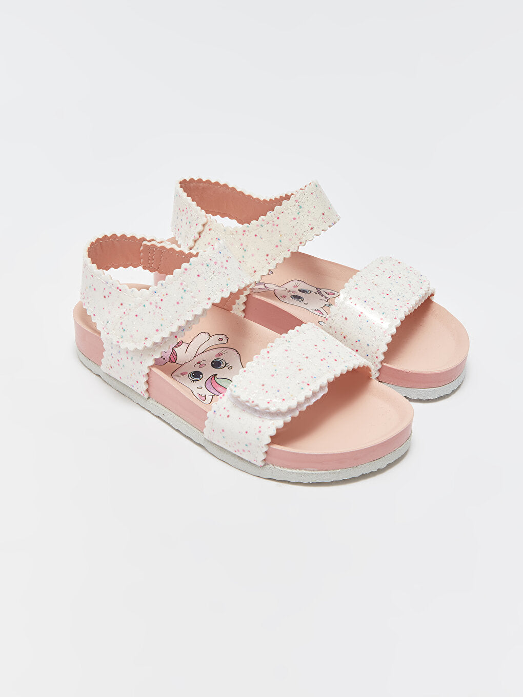 Velcro Printed Girls Sandals