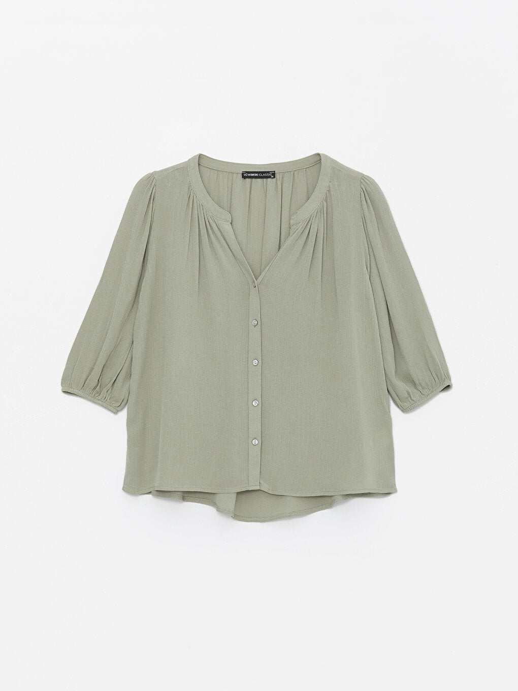 Women's Loose Collar Plain Blouse