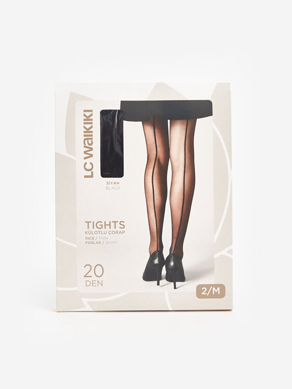 Stripe Detailed 20 Denier Women's Pantyhose