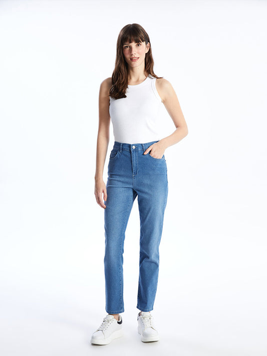 Straight Fit Women's Jean Trousers