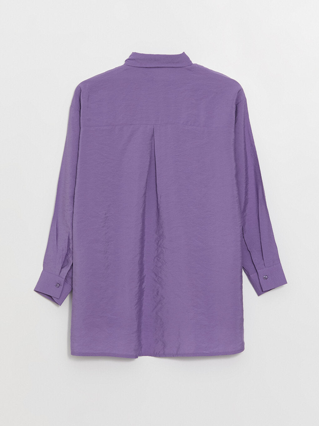 Plain Long Sleeve Oversize Women's Shirt Tunic