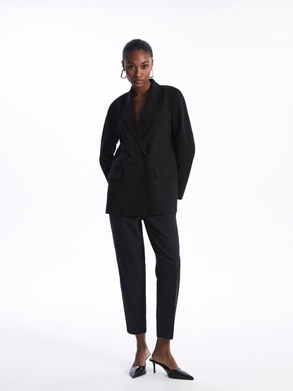 Plain Long Sleeve Women's Blazer Jacket