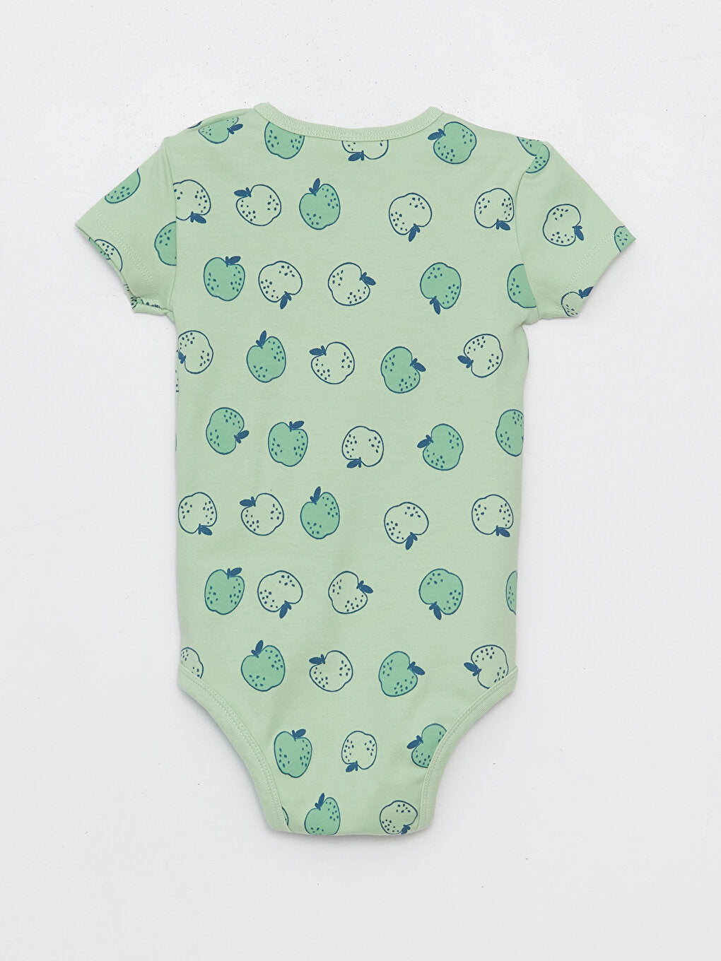 Crew Neck Printed Baby Boy Snap Bodysuit