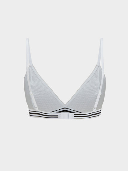 Non-wired, Unpadded Striped Bra