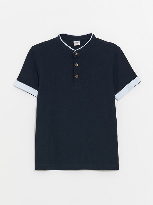 Judge Collar Basic Short Sleeve Boy's T-Shirt